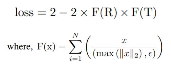 CASS negative cosine similarity loss formula between CNN and ViT embeddings